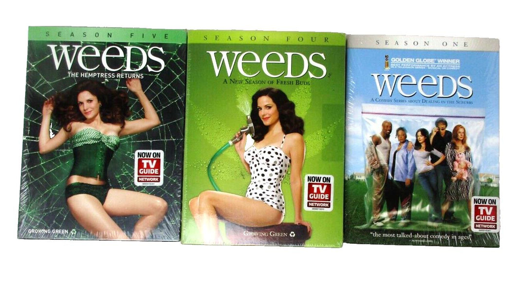 Weeds: Season 5, 4 and 1 (DVD, 2009) New Sealed Complete Seasons ONE, FIVE, FOUR