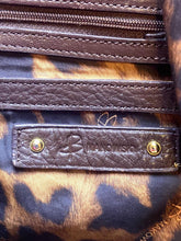 Load image into Gallery viewer, B MAKOWSKY Purse Slouchy Shabby Leather Hobo Shoulder Bag Handbag Tote Cheetah
