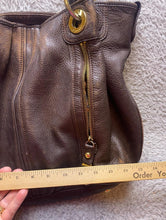 Load image into Gallery viewer, B MAKOWSKY Purse Slouchy Shabby Leather Hobo Shoulder Bag Handbag Tote Cheetah
