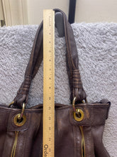 Load image into Gallery viewer, B MAKOWSKY Purse Slouchy Shabby Leather Hobo Shoulder Bag Handbag Tote Cheetah
