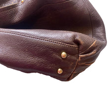 Load image into Gallery viewer, B MAKOWSKY Purse Slouchy Shabby Leather Hobo Shoulder Bag Handbag Tote Cheetah
