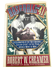 Load image into Gallery viewer, 1991 Baseball in &#39;41 Hardcover Book with Dust Jacket Year America Went to War
