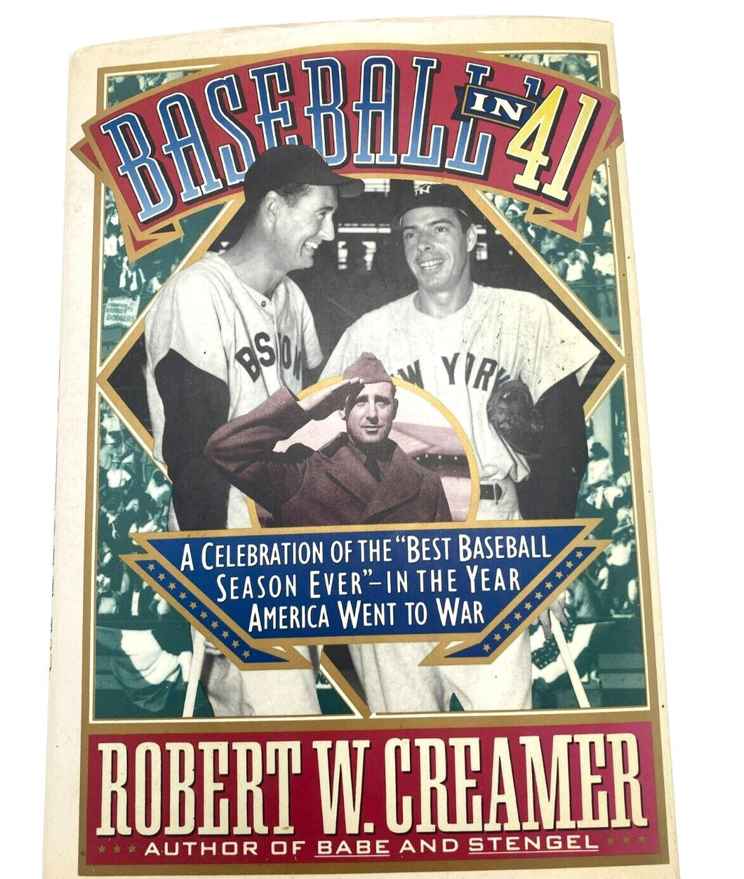 1991 Baseball in '41 Hardcover Book with Dust Jacket Year America Went to War
