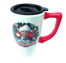 Load image into Gallery viewer, Clark Grizwold Coffee Cup Merry Clarkmas Christmas Travel Mug Ceramic NEW
