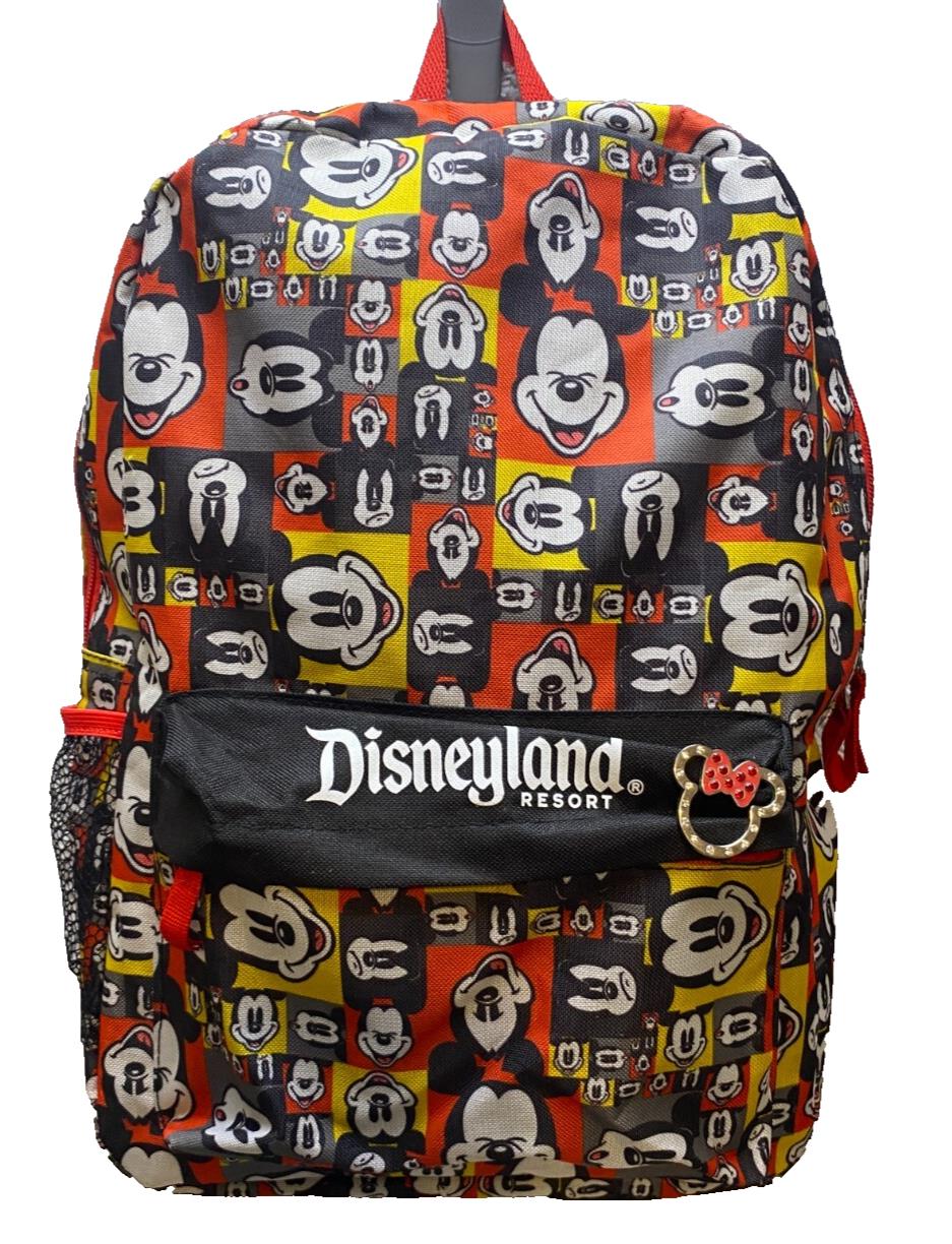 Disneyland Resort Backpack Mickey Mouse AOP Spell Out Pin
