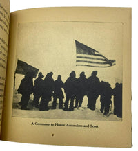 Load image into Gallery viewer, 1934 Paramount Newsreel Men with Admiral Byrd In Little America Hardcover Book
