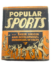 Load image into Gallery viewer, 1935 Popular Sports Their Origin and Development Hardcover Book Illustrated
