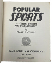 Load image into Gallery viewer, 1935 Popular Sports Their Origin and Development Hardcover Book Illustrated
