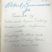 Load image into Gallery viewer, 1924 How To Swim Book Inscription Underwater Circus Performers Paperback
