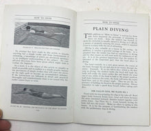 Load image into Gallery viewer, 1924 How To Swim Book Inscription Underwater Circus Performers Paperback
