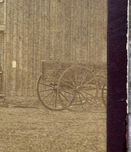 Load image into Gallery viewer, 1896 Street Scene Cabinet Card Photo Wagons Store Signs Antlers Nebraska
