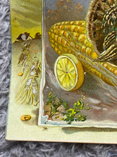 Load image into Gallery viewer, Antique Thanksgiving Postcard Tuck Embossed Turkey Corn Divided Rare 1910
