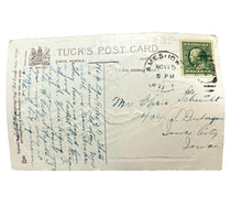 Load image into Gallery viewer, Antique Thanksgiving Postcard Tuck Embossed Turkey Corn Divided Rare 1910
