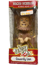 Load image into Gallery viewer, The Wizard of Oz Cowardly Lion Bobble Head Funko Wacky Wobbler New *Damage Box
