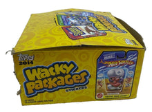 Load image into Gallery viewer, 2014 Topps Wacky Packages Cards Stickers Open Damage Box 222 Cards
