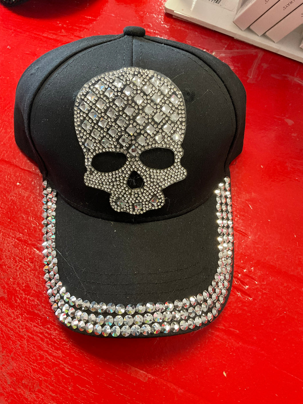 Bling skull hat/ball cap