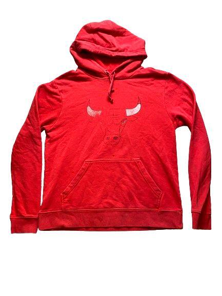 Chicago Bulls Sweatshirt Adult Medium Red Coby White #0 Hoodie NBA Sporty Mens