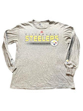 Load image into Gallery viewer, Pittsburgh Steelers Shirt Adult Medium Gray NFL Football Athletic Sportswear Men
