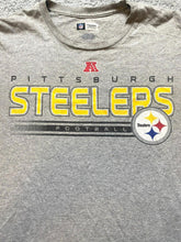 Load image into Gallery viewer, Pittsburgh Steelers Shirt Adult Medium Gray NFL Football Athletic Sportswear Men

