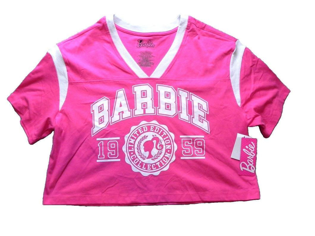 Barbie Shirt Womens 2XL XXL Cropped Limited Edition 1959 Jersey Style Ladies NWT