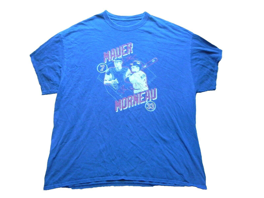Minnesota Twins Shirt Adult 2XL XXL MAUER #7 MORNEAU #33 MLB Sportswear Mens