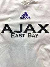 Load image into Gallery viewer, Ajax East Bay Jersey Adult Medium White Purple Adidas Soccer Club Climacool Mens
