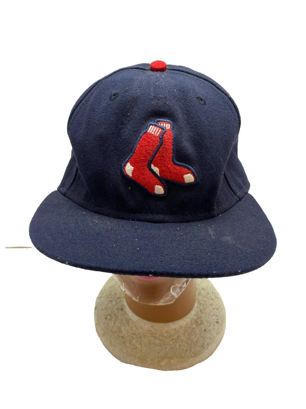 Boston Red Sox Hat Cap Adult 7 3/8 Navy Blue Baseball New Era Performance MLB