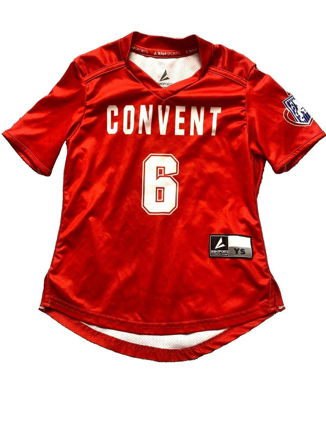 Czech Republic Jersey Youth Small Red Convent #6 Soccer BSN Sports Boys