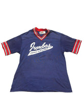 Load image into Gallery viewer, VTG Jumbos Air Lines Shirt Womens Extra Large Navy Red Spanjian Baseball Jersey
