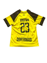 Load image into Gallery viewer, Evonik Dortmund BVB Jersey Youth Large Black Gold Soccer Home Kagawa #23 Boys
