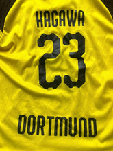 Load image into Gallery viewer, Evonik Dortmund BVB Jersey Youth Large Black Gold Soccer Home Kagawa #23 Boys
