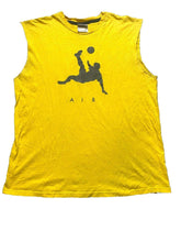 Load image into Gallery viewer, Vintage Nike Shirt Adult Large Yellow Air Spell Out Soccer Silver Tag Y2K Mens
