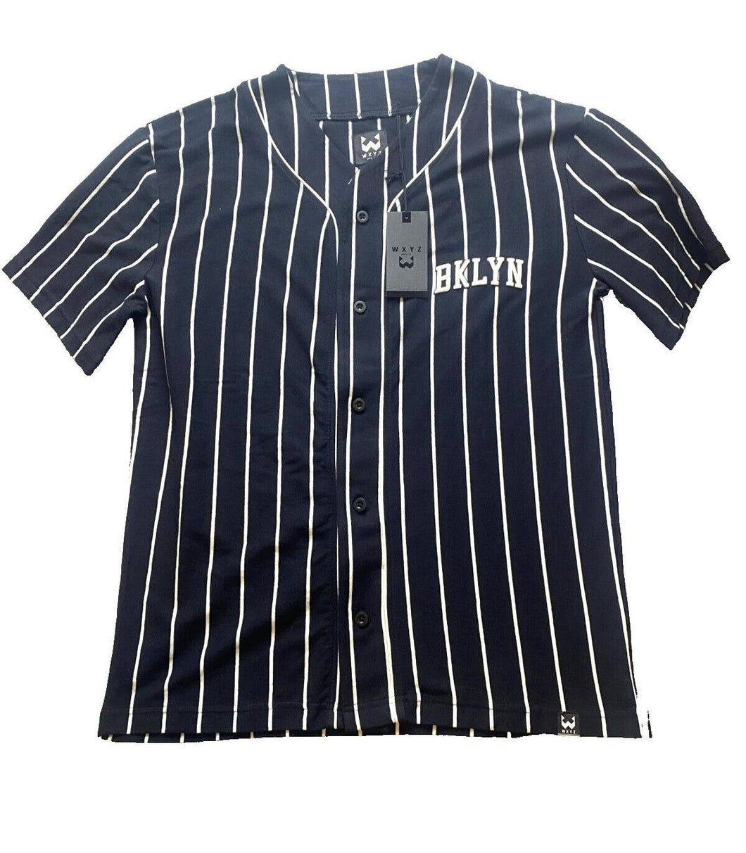 Brooklyn Jersey Adult Medium Black White Shirt BKLYN WXYZ Sportswear Mens NWT