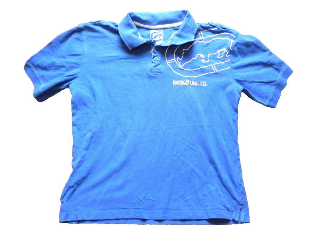 Ecko Unltd Shirt Adult Extra Large Embroidered Rhino Y2K Casual Golf Polo Mens