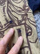 Load image into Gallery viewer, Sean John Shirt Adult 2XL XXL Khaki Navy Eagle Iron Shield AFFLICTION STYLE Mens
