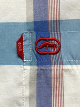 Load image into Gallery viewer, Ecko Unltd Shirt Adult Large Blue Plaid Button Up Woven Casual Rhino Brand Mens
