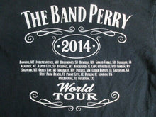 Load image into Gallery viewer, The Band Perry Shirt Womens Small Black 2014 World Tour Concert Y2K Music Ladies
