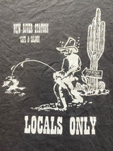 Load image into Gallery viewer, VTG New River Station Cafe &amp; Saloon Shirt Adult Medium Black Funny 90s Mens
