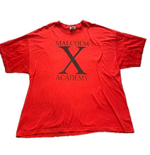 Load image into Gallery viewer, Vintage Malcolm X Academy Shirt Adult Extra Large Red Streetwear Hip Hop 90s Men
