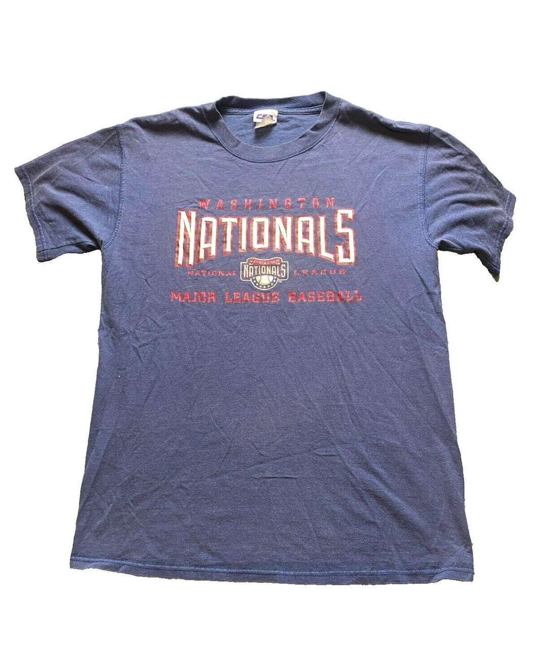 VTG Washington Nationals Shirt Adult Medium Blue Major League Baseball Y2K Mens
