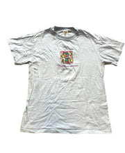 Load image into Gallery viewer, VTG Mediterranean Shirt Womens Medium Light Blue Embroidered Fish Art Artsy 90s

