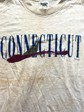 Load image into Gallery viewer, VTG Connecticut Shirt Adult Large Single Stitch Boat Tennessee River Gold 90s
