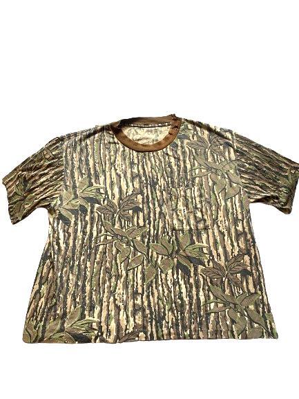 Vintage Realtree Shirt Adult 2XL XXL Pocket Hunting Camo Single Stitch 90s Mens