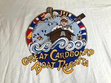 Load image into Gallery viewer, VTG Regatta Shirt Adult Extra Large White Single Stitch Great Cardboard Boat 90s
