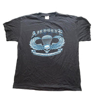 Load image into Gallery viewer, VTG Airborne Shirt Adult Medium Death From Above Skull Angel Wings Grunge Mens
