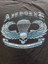 Load image into Gallery viewer, VTG Airborne Shirt Adult Medium Death From Above Skull Angel Wings Grunge Mens
