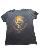 Load image into Gallery viewer, Boohooman Shirt Adult Extra Large Black Grunge Flame Skull Devil Gothic Mens
