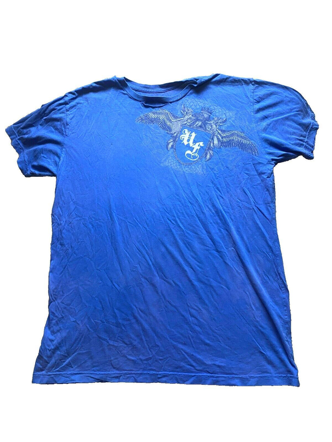 Florida Gators Shirt Adult Large Blue Grunge Streetwear Skater UF Wings Mens