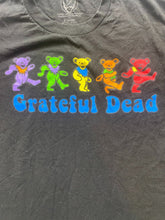 Load image into Gallery viewer, Grateful Dead Shirt Adult Small Black Rainbow Dancing Bears Grunge Rock Mens
