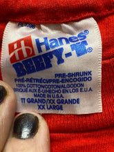 Load image into Gallery viewer, VTG KFC Shirt Adult 2XL 2X Red To The North Pole Snowflakes Penguins 90s Mens

